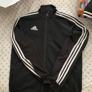 adidas black zip jacket